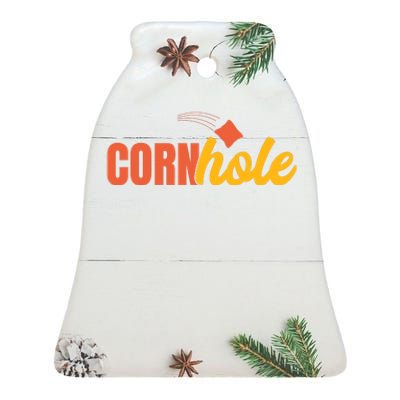 Cornhole 30 Ceramic Bell Ornament