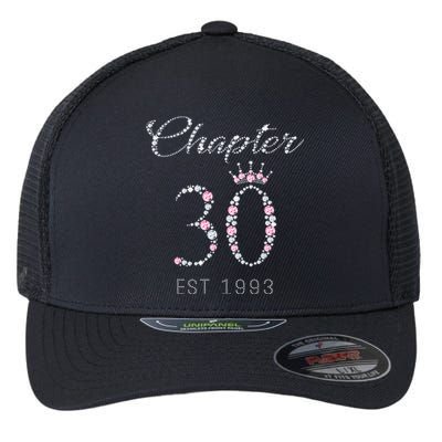 Chapter 30 EST 1993 30Th Birthday Gift For WoLove Flexfit Unipanel Trucker Cap