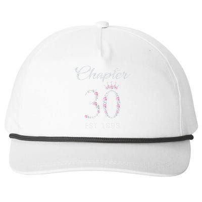 Chapter 30 EST 1993 30Th Birthday Gift For WoLove Snapback Five-Panel Rope Hat