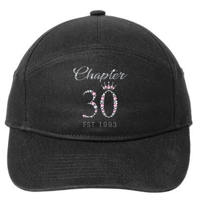 Chapter 30 EST 1993 30Th Birthday Gift For WoLove 7-Panel Snapback Hat