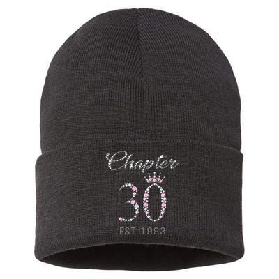 Chapter 30 EST 1993 30Th Birthday Gift For WoLove Sustainable Knit Beanie