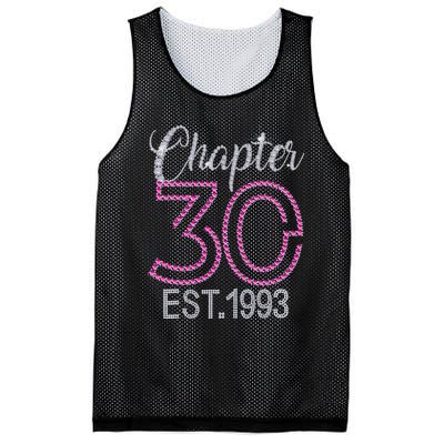 Chapter 30 EST 1993 30th Birthday Gift For Womens Mesh Reversible Basketball Jersey Tank