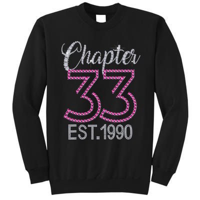 Chapter 33 EST 1990 33rd Birthday Gift For Womens Sweatshirt