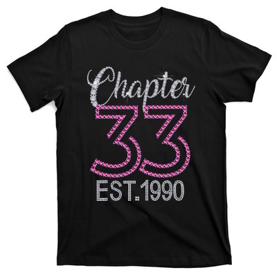 Chapter 33 EST 1990 33rd Birthday Gift For Womens T-Shirt