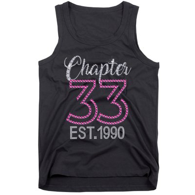 Chapter 33 EST 1990 33rd Birthday Gift For Womens Tank Top