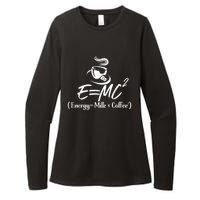 Coffee 365 E=MC Energy = Milk X Coffee Science Funny Womens CVC Long Sleeve Shirt