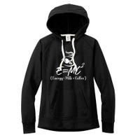 Coffee 365 E=MC Energy = Milk X Coffee Science Funny Women's Fleece Hoodie