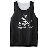 Coffee 365 E=MC Energy = Milk X Coffee Science Funny Mesh Reversible Basketball Jersey Tank