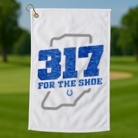 Colts 317 For The Shoe Golf Towel