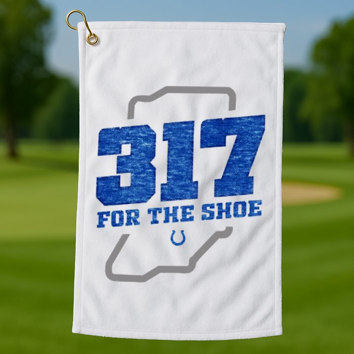 Colts 317 For The Shoe Golf Towel