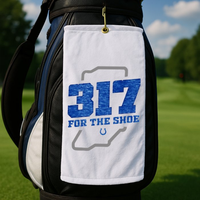 Colts 317 For The Shoe Golf Towel