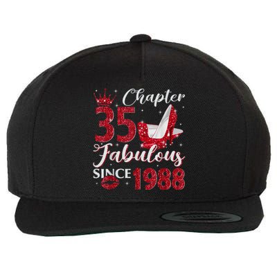 Chapter 35 Fabulous Since 1988 35Th Birthday Present Gift For Wo Wool Snapback Cap