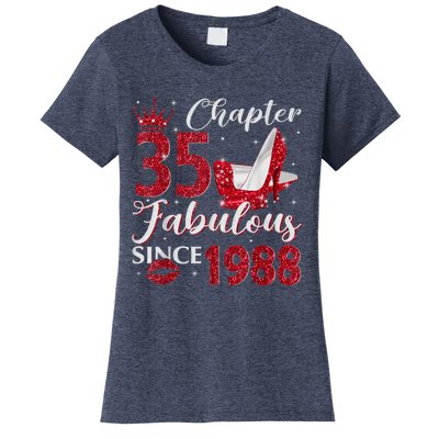 Chapter 35 Fabulous Since 1988 35Th Birthday Present Gift For Wo Women's T-Shirt