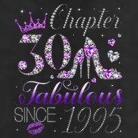Chapter 30 Fabulous Since 1995 30th Birthday Women 25L Jumbo Tote
