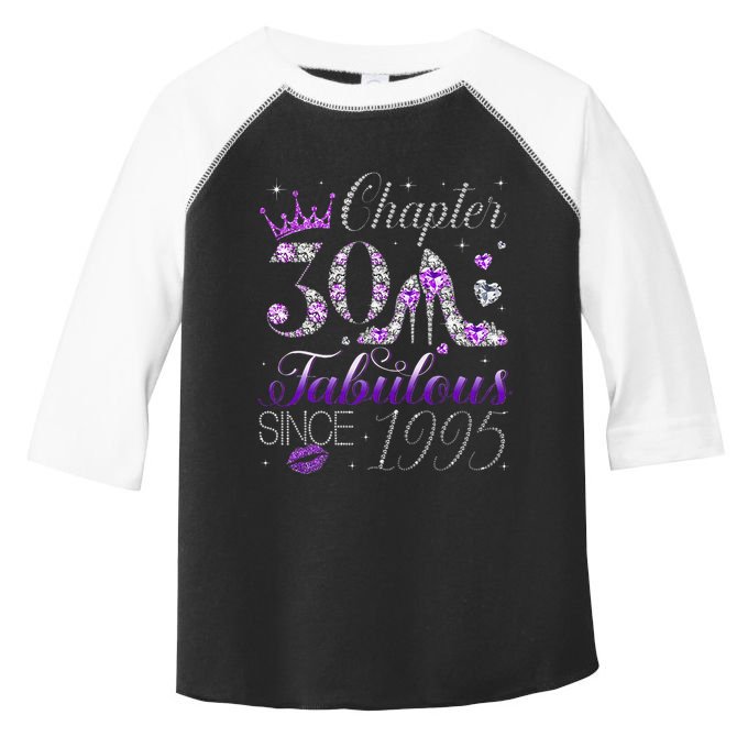 Chapter 30 Fabulous Since 1995 30th Birthday Women Toddler Fine Jersey T-Shirt