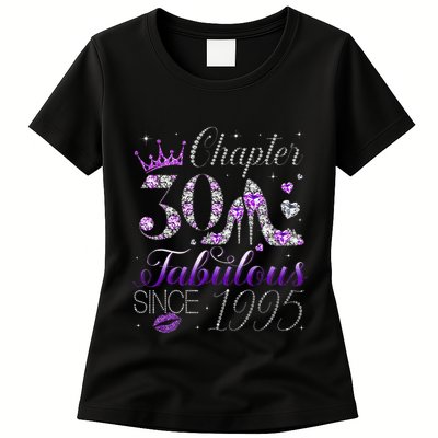 Chapter 30 Fabulous Since 1995 30th Birthday Women Womens T-Shirt