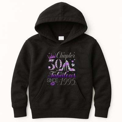 Chapter 30 Fabulous Since 1995 30th Birthday Women Kids Hoodie