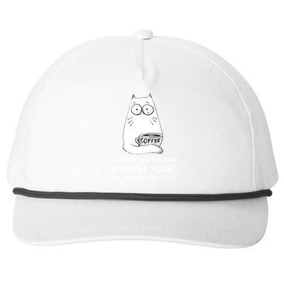 Cats 365 Funny Coffe And Cat Gift Snapback Five-Panel Rope Hat