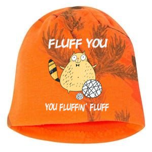 Cats 365 Fluff You You Fluffin' Fluff Funny Cat Kitten Gift Kati - Camo Knit Beanie