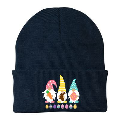 Cute 3 Gnomes Easter Squad Bunny Gnome Pastel Spring Easter Beanie