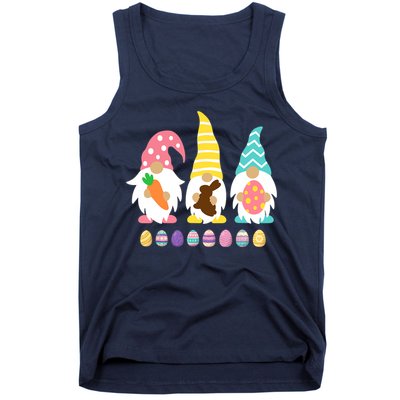 Cute 3 Gnomes Easter Squad Bunny Gnome Pastel Spring Easter Tank Top