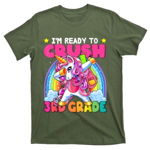 Crush 3rd Grade Dabbing Unicorn Back To School Girl Gift T-Shirt