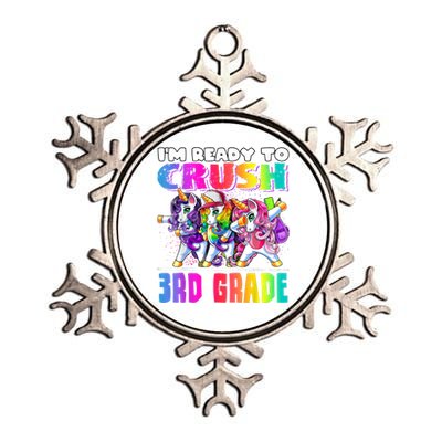 Crush 3rd Grade Dabbing Unicorn Back To School Backpack Girl Metallic Star Ornament