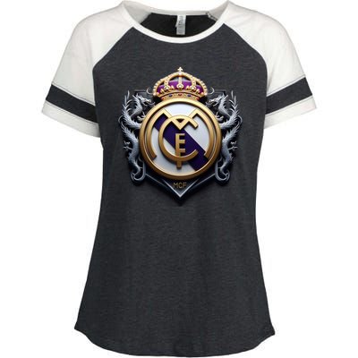 Cool 3d Real Madrid Cf Image Enza Ladies Jersey Colorblock Tee