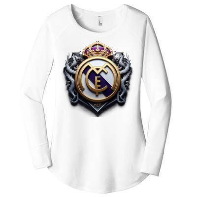 Cool 3d Real Madrid Cf Image Women's Perfect Tri Tunic Long Sleeve Shirt