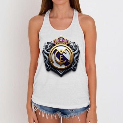 Cool 3d Real Madrid Cf Image Women's Knotted Racerback Tank