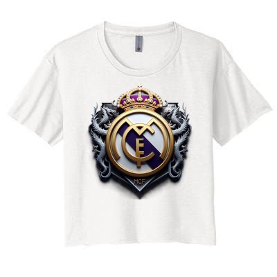 Cool 3d Real Madrid Cf Image Women's Crop Top Tee