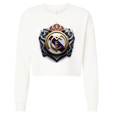 Cool 3d Real Madrid Cf Image Cropped Pullover Crew