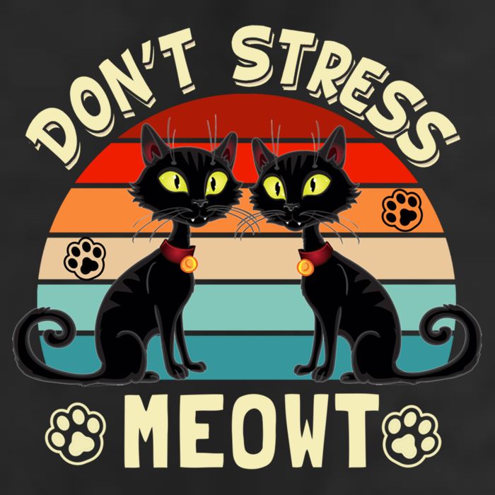Cats 365 Retro Don't Stress Meowt Angry Cat Meow Gift 15oz Campfire Ceramic Mug