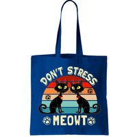Cats 365 Retro Don't Stress Meowt Angry Cat Meow Gift Bag