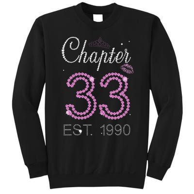 Chapter 33 Years Est 1990 33rd Birthday For Womens Sweatshirt