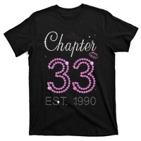 Chapter 33 Years Est 1990 33rd Birthday For Womens T-Shirt