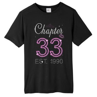 Chapter 33 Years Est 1990 33rd Birthday For Womens Tall Fusion ChromaSoft Performance T-Shirt