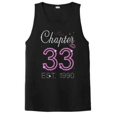 Chapter 33 Years Est 1990 33rd Birthday For Womens PosiCharge Competitor Tank