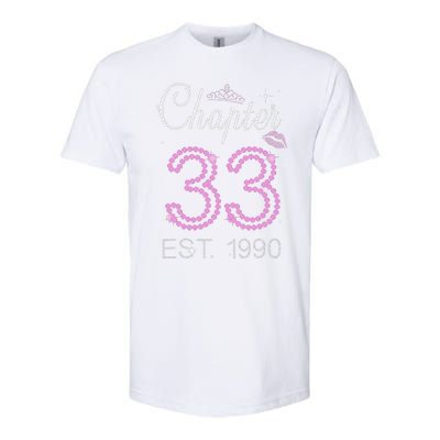 Chapter 33 Years Est 1990 33rd Birthday For Womens Softstyle CVC T-Shirt