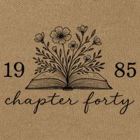 Chapter 40 1985 Bookish Reader 40th Birthday Cotton Canvas Backpack
