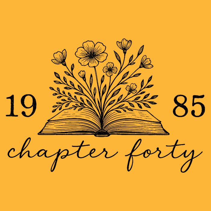 Chapter 40 1985 Bookish Reader 40th Birthday Sustainable Knit Beanie