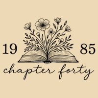 Chapter 40 1985 Bookish Reader 40th Birthday Drawstring Bag