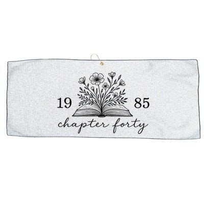 Chapter 40 1985 Bookish Reader 40th Birthday Large Microfiber Waffle Golf Towel