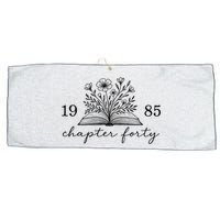 Chapter 40 1985 Bookish Reader 40th Birthday Large Microfiber Waffle Golf Towel