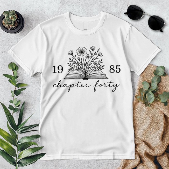 Chapter 40 1985 Bookish Reader 40th Birthday Premium T-Shirt