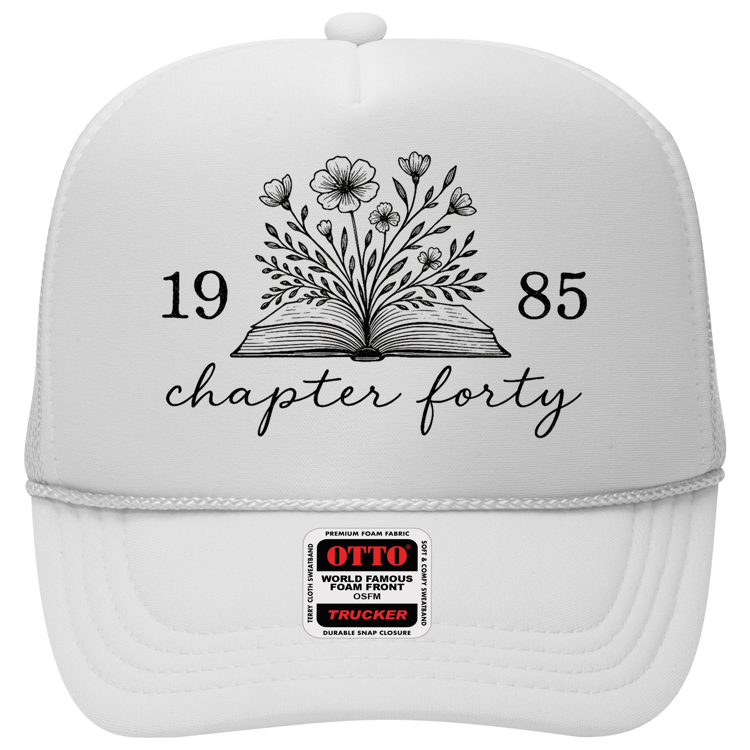 Chapter 40 1985 Bookish Reader 40th Birthday Hat