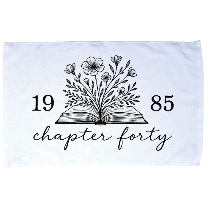 Chapter 40 1985 Bookish Reader 40th Birthday Microfiber Hand Towel