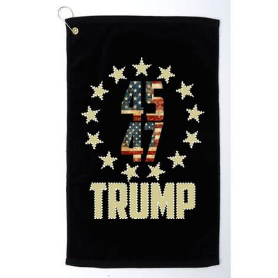 Classic 45 47 Trump American Flag Golf Towel