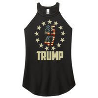 Classic 45 47 Trump American Flag Women's Perfect Tri Rocker Tank