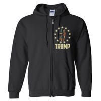 Classic 45 47 Trump American Flag Full Zip Hoodie